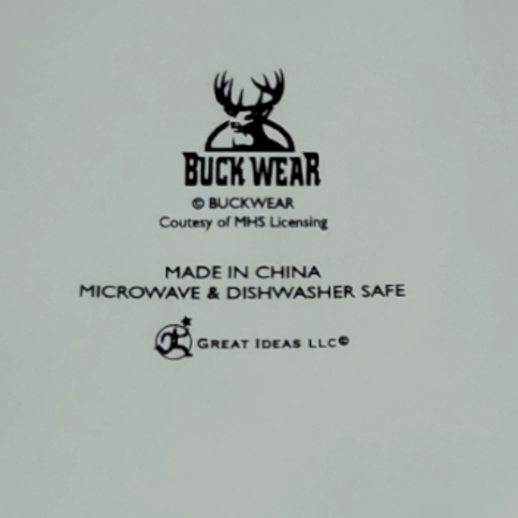 1 Vtg Buck Wear Salad/Dessert Plate MHS Great Ideas White Tail Deer Bucks Cabin - Picture 4 of 4
